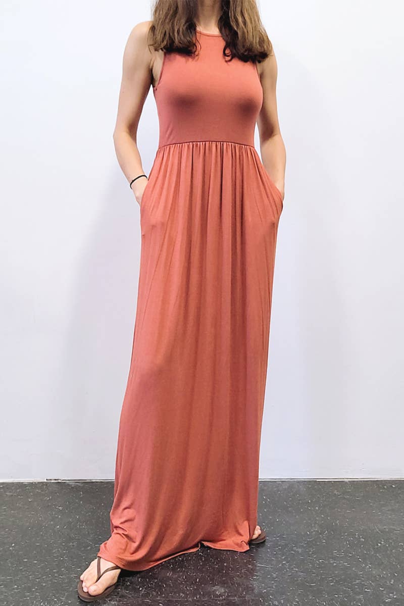 Womens Maxi Dress with Pockets