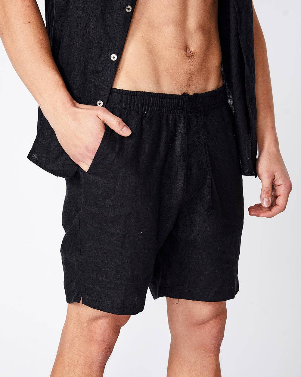 mens summer shorts linen
